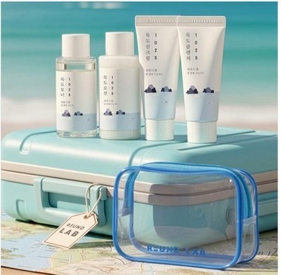 Round lab dokdo travel kit (toner+lotion+Sunscreen+Cleansing) K-Beauty