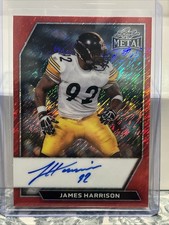 2026 Leaf Metal James Harrison Shimmer Red On Card Auto /3
