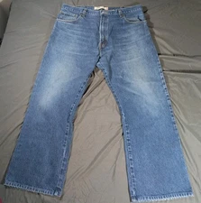 Levis 517 Boot Cut Mens 40x30 Denim Jeans Blue Medium Wash Casual Jean Bootcut