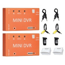 2 Set Mini DVR 5.8G-FPV Video Recorder Module CVBS Signal Input Orange Shell NEW