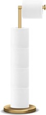 Toilet Paper Holder Stand, Bathroom Standing Toilet Paper Holder with Reserve