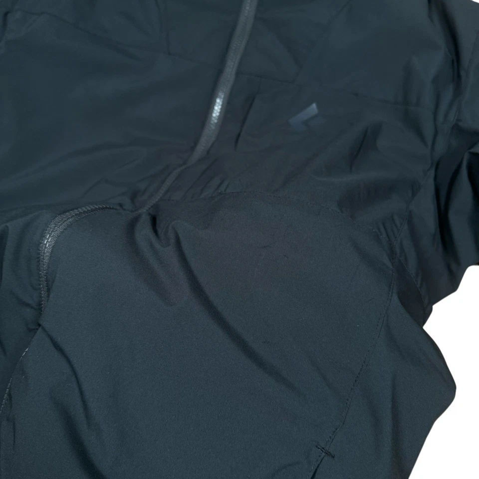 Chaqueta negra Gorpcore negra con capucha Black Diamond Pursuit para hombre talla S pequeña al aire libre Foto 3 de 4