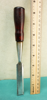 Old wood working tools Vintage 3/4" Dunlap Germany bevel edge socket chisel