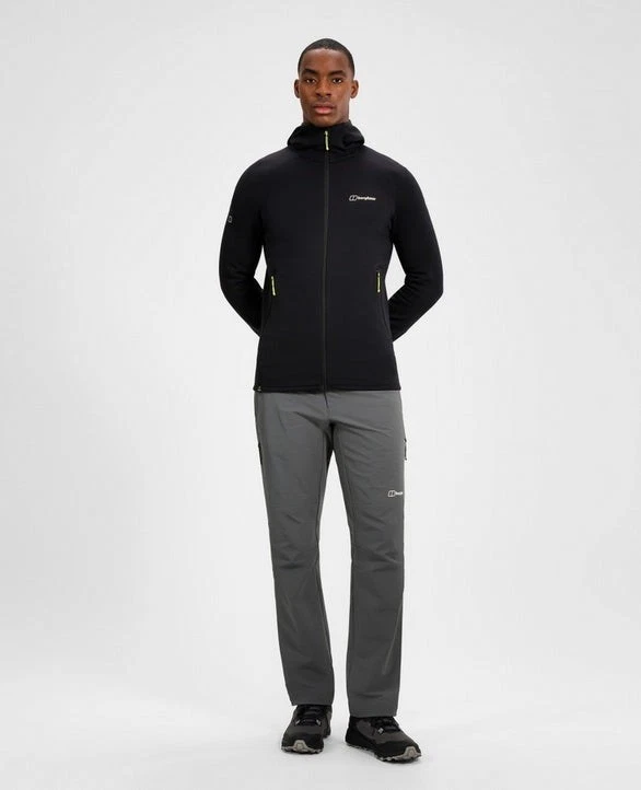 Berghaus Hombre Kinetic Powerstretch Sudadera con Capucha Negra NUEVA Foto 2 de 4