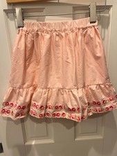 Crewcuts girls pink floral trimmed skirt size 10