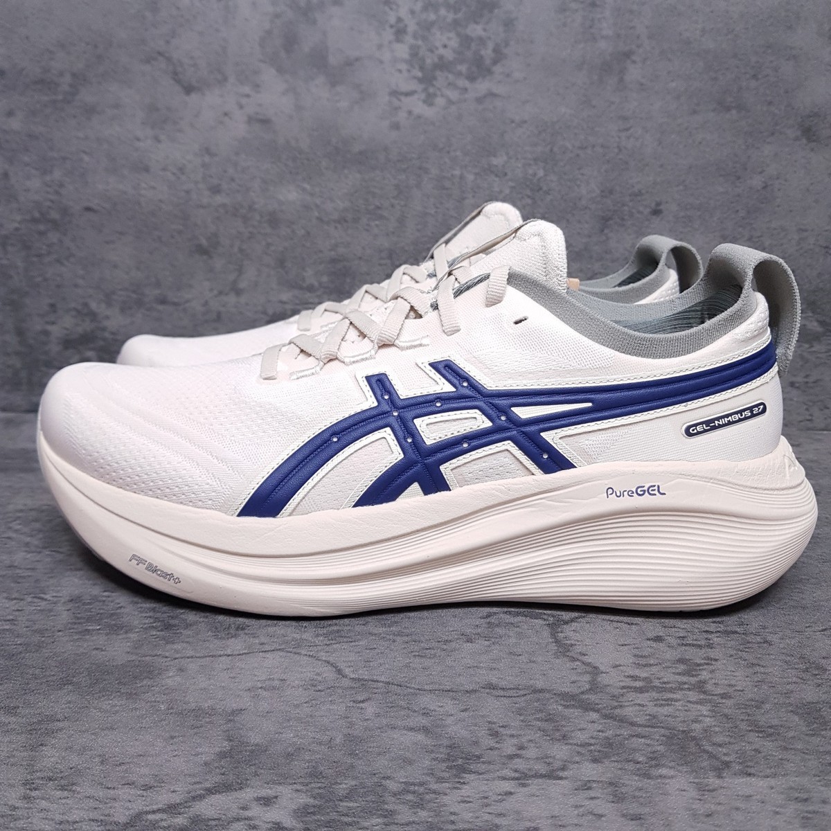 ASICS GEL-Nimbus 27 ATC Running Shoes Mens Size 12 Birch Indigo