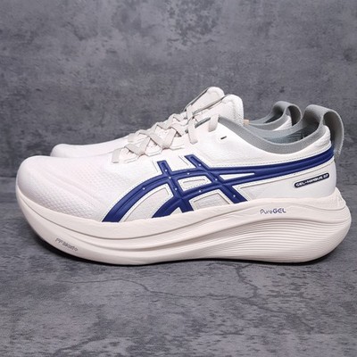 ASICS GEL-Nimbus 27 ATC Running Shoes Mens Size 12 Birch Indigo