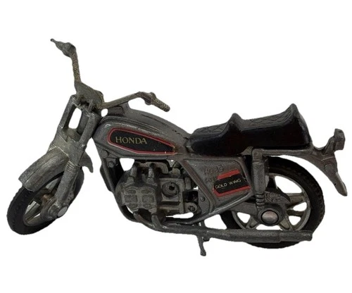 Die Cast HONDA Motorcycle Toy Vintage Old Toy Dirt Bike Metal Toy Cake Topper