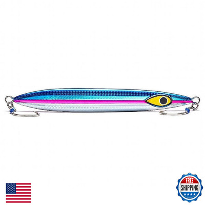 Mustad Rip Roller Slow Fall Jig 300g Silver/Pink/Blue Fishing Lure
