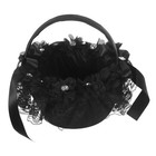 Hochzeit Schwarzer Blumenmädchenkorb Bankettkorb Mit Strasssteinen