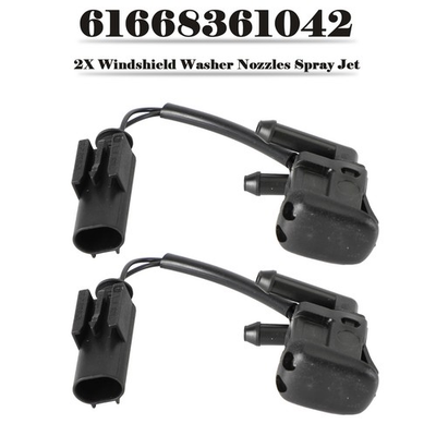 #ad 2X Windshield Wiper Nozzle Spray Jet Heated for BMW 5 Series E39 61668361042 $32.63