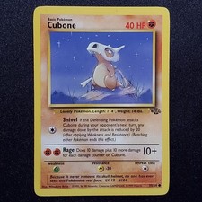 Cubone 50/64 Unlimited Common Jungle Pokemon Moderately Played on eBay