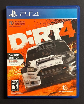 #ad DiRT 4 Day One Edition PS4 PlayStation 4 Racing Game Hyundai R5 $24.99