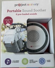 Project Nursery Portable Sound Soother - 6 Pre-loaded Sounds - Battery Operated