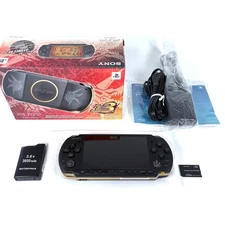 Sony PSP 3000 Monster Hunter Portable 3rd Matte Black & Gold [Excellent]