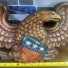 Vintage  Eagle Patriotic Wall Plaque 28” Wings — photo 3