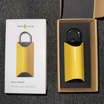 BoxLock Wifi Enabled Smart Padlock for Safe & Secure Deliveries New Open Box