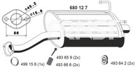 EndschalldäMpfer NachschalldäMpfer Ernst 680127 FüR EK Civic Honda EJ 6 EJ9