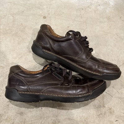 ECCO S-Lite Hybrid Men's Brown Leather Oxford Shoes EU 46 US 12 Comfort Sole