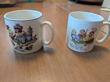 Lord Nelson Pottery Child's Alphabet /  Nursery Rhyme Cups