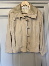 Liz Claiborne M Coat Jacket Uk 12 Beige