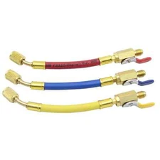 3Pcs Hvac Low Loss Fittings Set R134A R410A R22 R12 Ball Valve with Charging