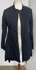 Rundholz 218 224 12 06 Collarless Button Down Coat Small Orig $780