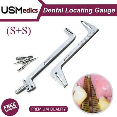 Drill Guide Surgical Dental Implant Locator Gauge S&S Depth Parallel Pin Ruler