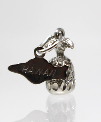 Vintage Hawaii  PINEAPPLE Charm Crea Sterling Silver Figural 1.9 grams Travel