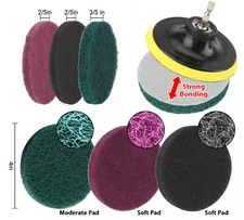 High Quality Car Buffing Pads Kit - 14pcs 4 Inch Polishing Sponge Waxing Foam