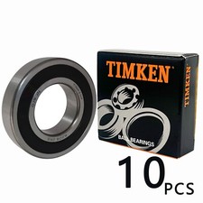 10PCS TIMKEN 6208-2RS 40X80X18MM Double Rubber Seal Bearings 6208RS