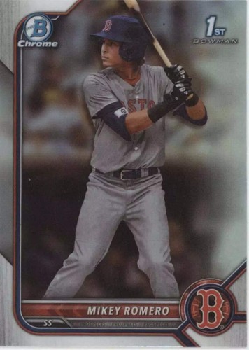 Mikey Romero 2022 Topps Bowman Chrome Refractor #BDC-42 Red Sox