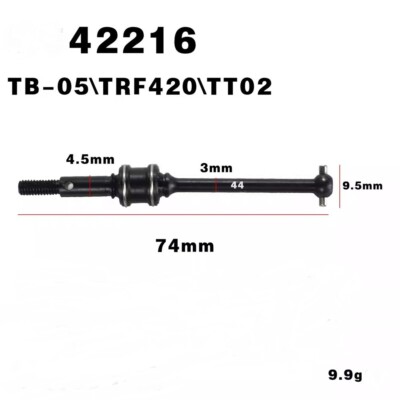 Kardanische Antriebswelle CVD für Tamiya TB-05 TRF420 TT-02 RC Car Upgrade Teile