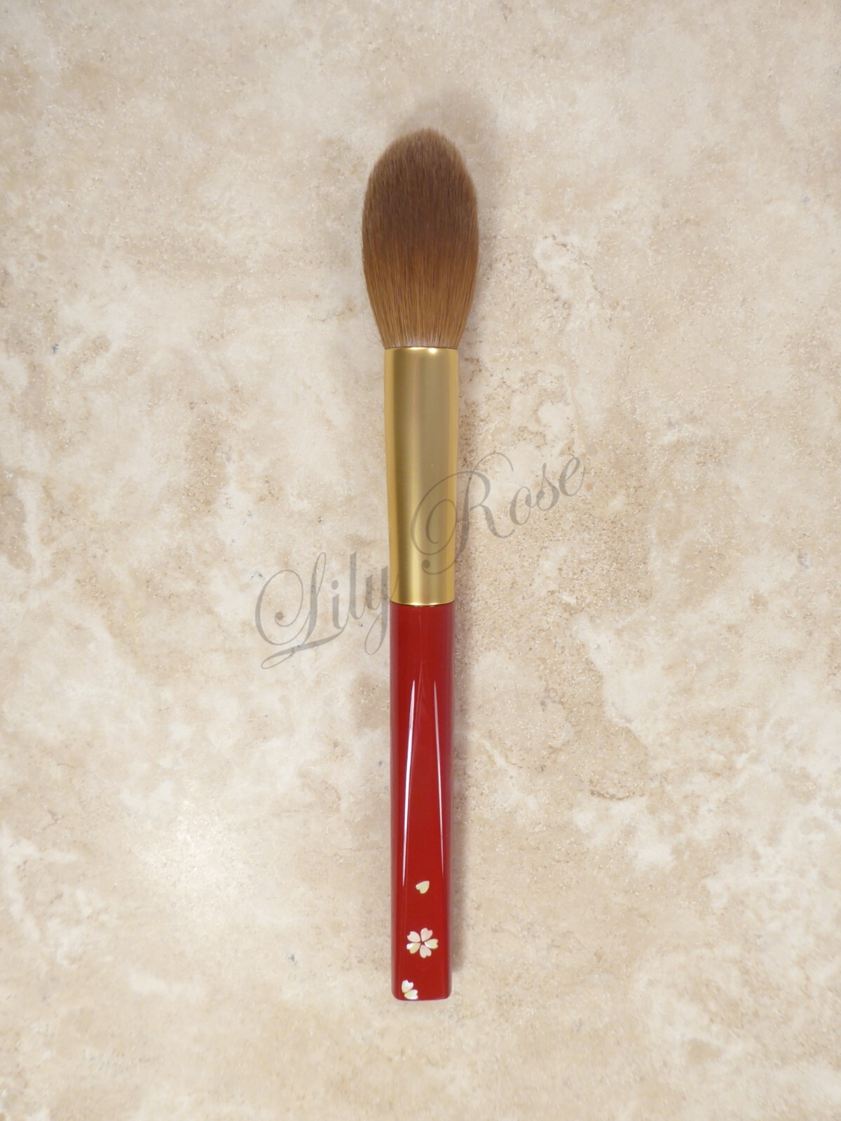 KOYUDO Raden Kolinsky Blush Brush, 2021, Red Handle, Japan, NIB