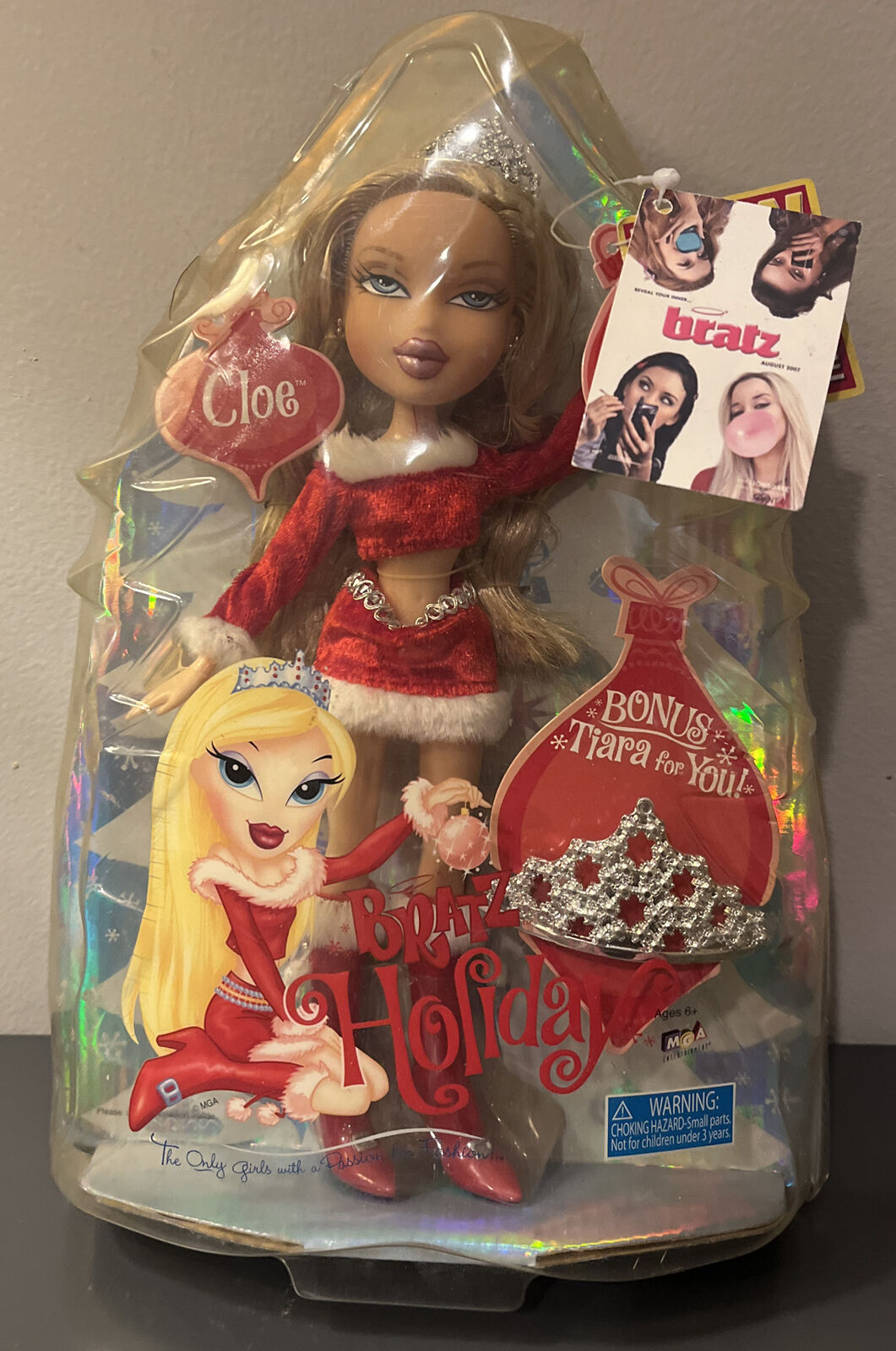 Bratz Babyz Doll Holiday Cloe Chloe 5.5 Vintage Red Glitter