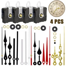 4PCS Wall Quartz Clock Movement Mechanism DIY Replacement Repair Tool Part Kit
