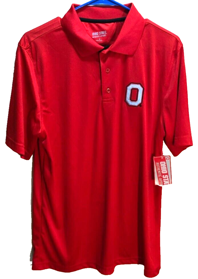 Ohio State Buckeyes 90s Big Ten NCAA Vintage Embroidered Red Polo Shirt