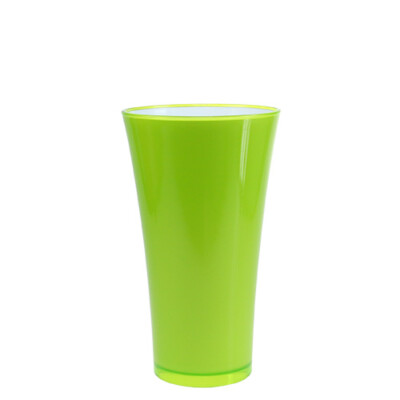 Moderne Vase  Fizzy  Ø16cm H27cm Apfelgrün Blumenvase Dekoration Kunststoff