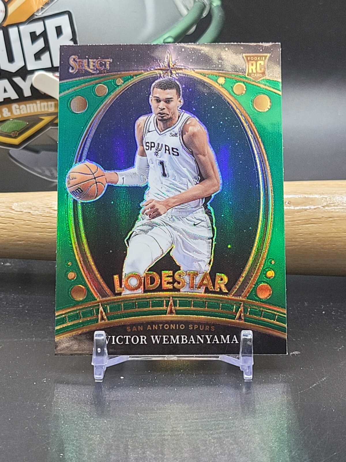 VICTOR WEMBANYAMA 2023-24 SELECT GREEN PRIZM LODESTAR ROOKIE SPURS (CBRP)