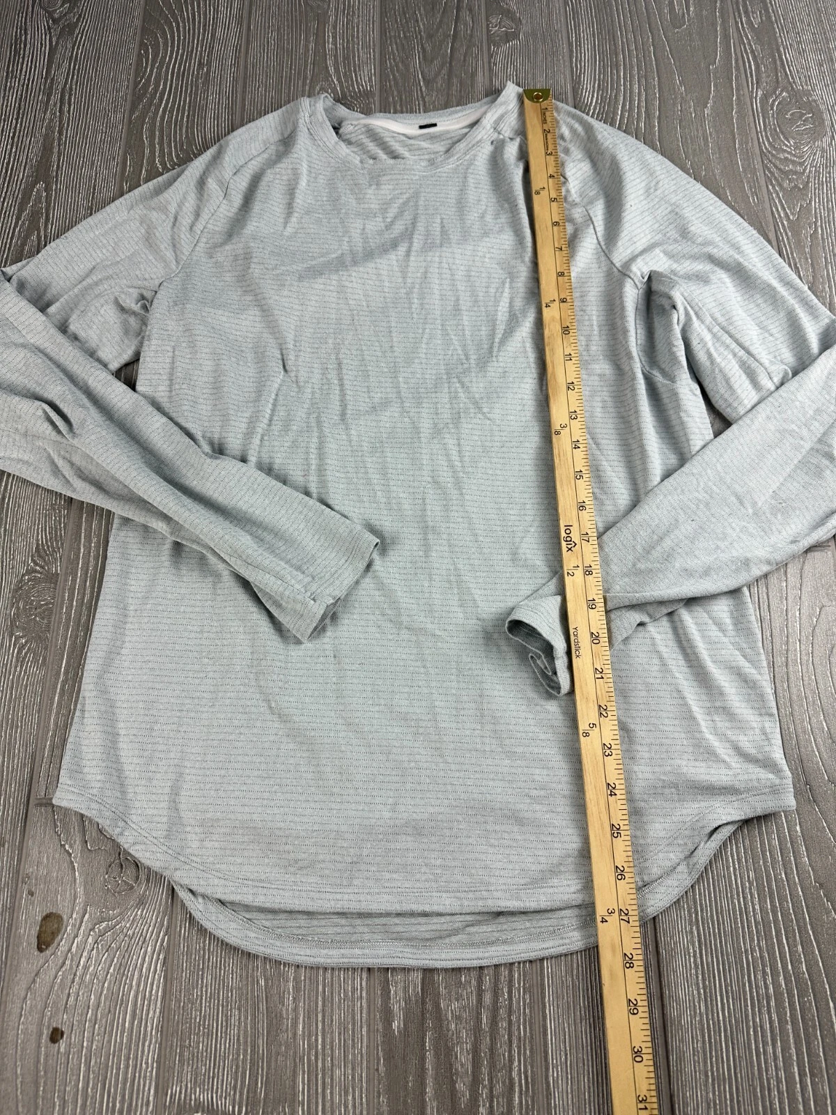 lululemon striped gym workout shirt