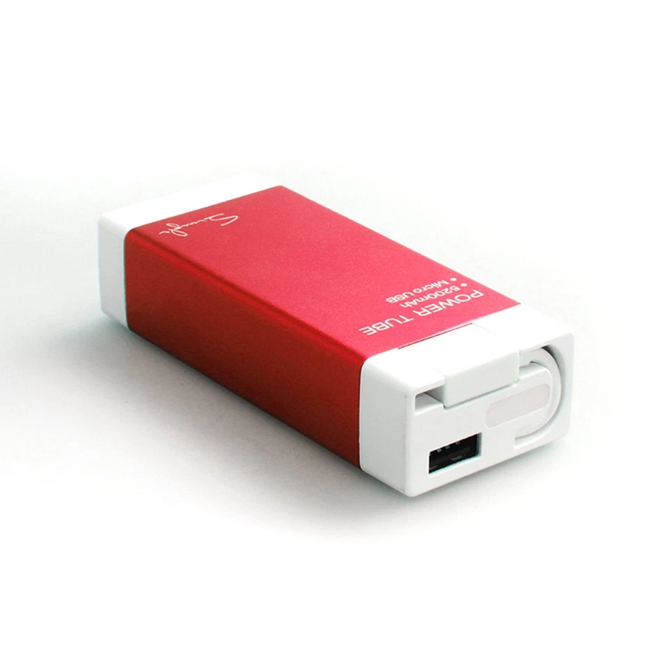 Cargador de teléfono de tubo simple Mipow Power 5200 mAh - rojo Foto 4 de 4