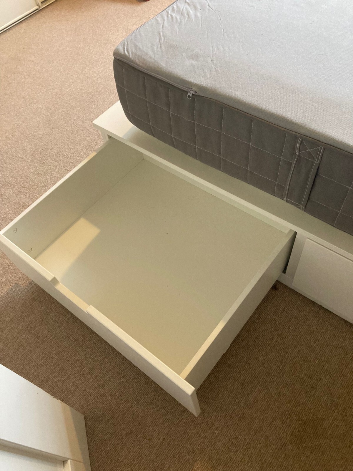 Ikea Nordli Double Bed Frame & Hovag Mattress RRP £810 eBay