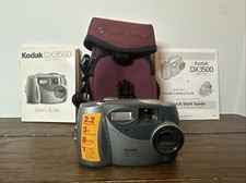 Lot of Kodak DX3500 2.2 Megapixel With Purple Samsonite Case And Manuals No Dock
