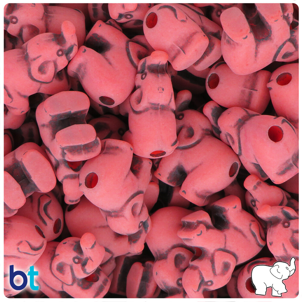 BeadTin 25mm Elephant Novelty Pony Beads (24pcs) Style choice eBay