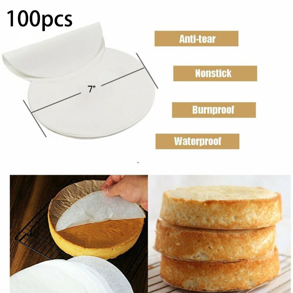 Round Cake Cake Pan Parchment Paper For Bread Pans 100pcs, Inch