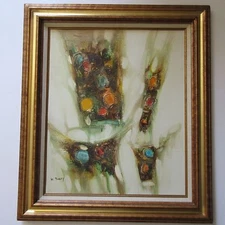 Vintage Painting Abstract Expressionism 1970’s Modernism Non Objective Art