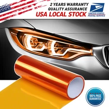 Amber Orange  Uncut Roll Window Tint Film Car Dyed Reflective Chrome Mirror