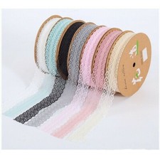 10 Yard Lace Floral Trims Tape Sewing Craft Edging Ribbon Trimming DIY Dress