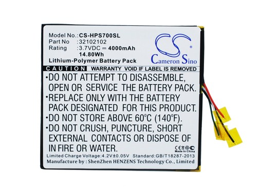 Li-Polymer Battery for HP Slate 7 Extreme 3.7V 4000mAh - Picture 2 of 5