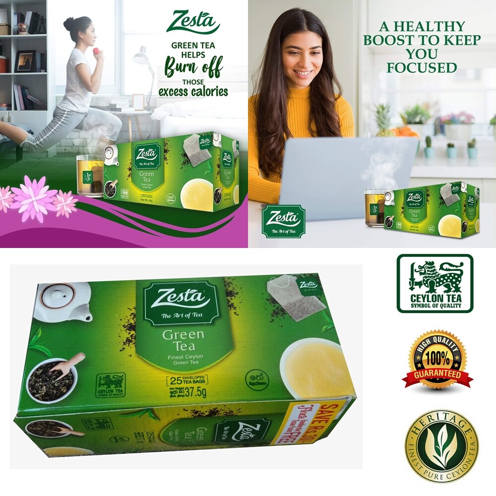 Zesta A Grade Pure Ceylon Green Tea High Quality Fat Burn Weight Loss